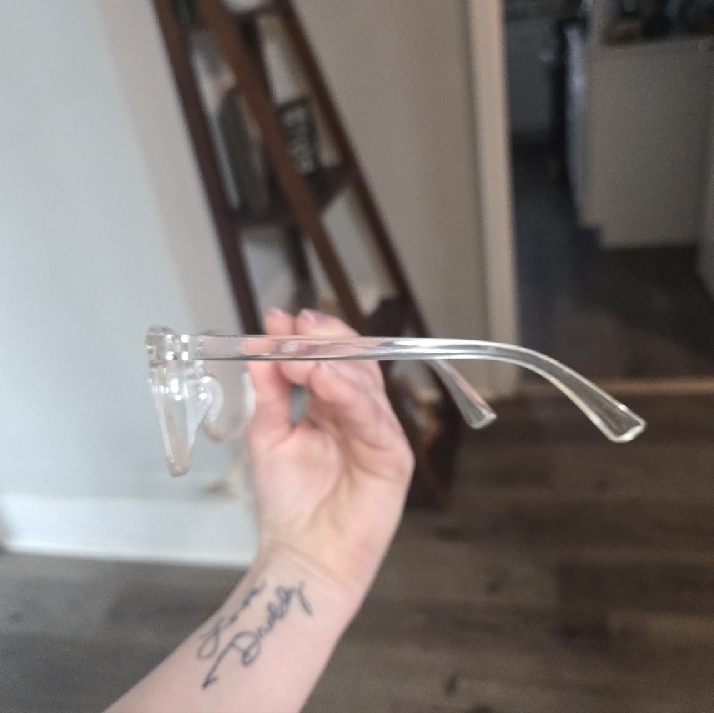 Stylish Green and Clear Blue Light Glasses Set - Picture 3 of 5